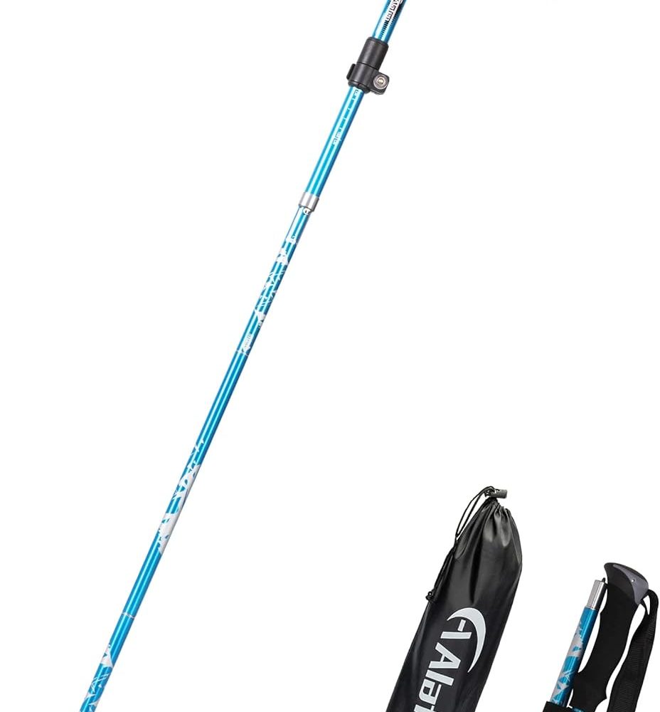 Walking Stick - Collapsible Trekking Pole for Men and Women,7075 Aluminum Hiking Stick for Seniors